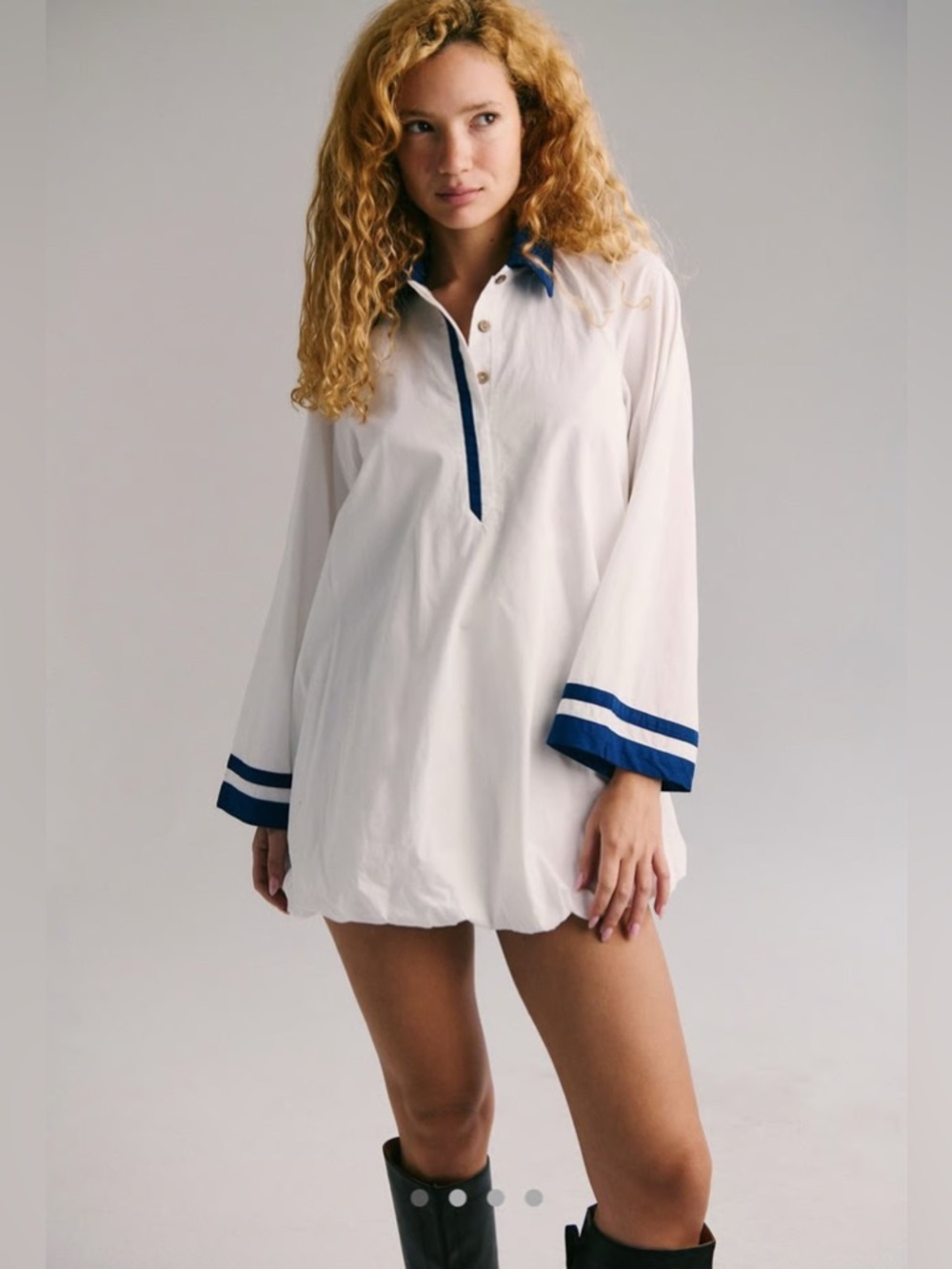 Like new Free People Georgia Mini Bubble Hem Dress Size small